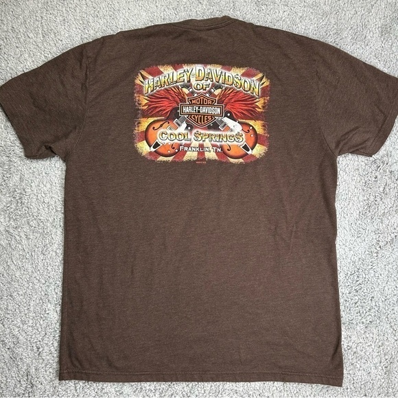 Harley Davidson Shirt Mens Large Casual Riding Gear Cool Springs Motorcycle Tee - Picture 6 of 6